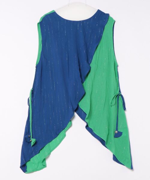 チャイハネ（チャイハネ）の「【チャイハネ】ラタタンタンクトップ（タンクトップ・レディース・ブルー/ピンク/ホワイト/オレンジ・FREE）」の3枚目の写真