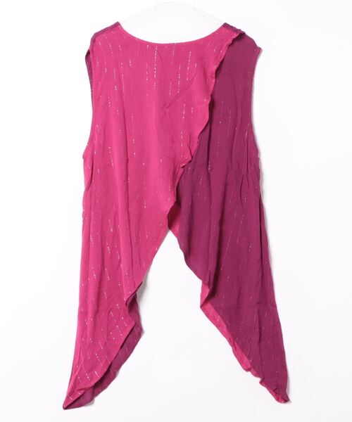 チャイハネ（チャイハネ）の「【チャイハネ】ラタタンタンクトップ（タンクトップ・レディース・ブルー/ピンク/ホワイト/オレンジ・FREE）」の5枚目の写真