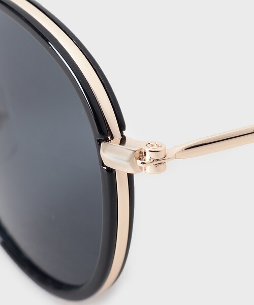 TAKEO KIKUCHI(タケオキクチ)の「◆セル巻 ラウンドサングラス(サングラス・メンズ・ブルー系その他/ブラック・00)」の7枚目の写真