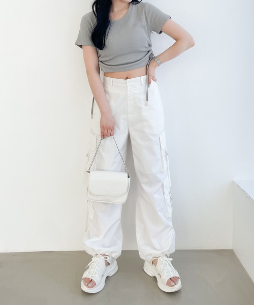 Heather（ヘザー）の「マルチポケットカーゴパンツ　121692（カーゴパンツ・レディース・ホワイト/グレー/ブラック・FREE）」の20枚目の写真