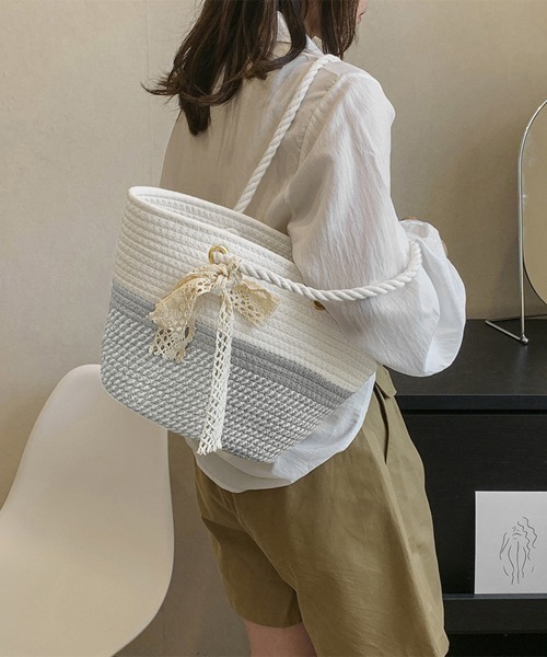 〓rosa mosa〓 WILLOW BASKET BAG かごバッグ サライバッグミニ スマホ入るよ (NAB523) Rosily(ロージリー