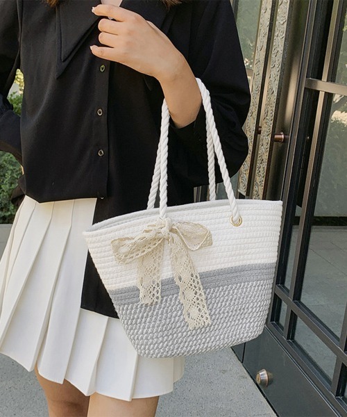 ♡新品未使用♡かごバッグ♡夏ハンドバッグ♡ 新品未使用】かごバッグ 可愛い レディーストートバッグ 夏 A4