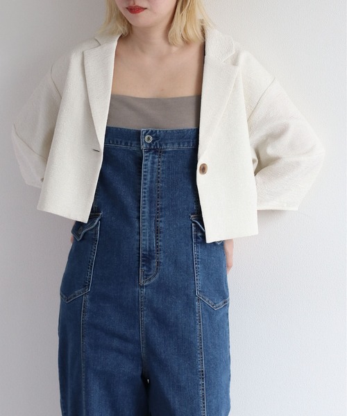 cepo（セポ）の「カップ付きバックオープンキャミソール（キャミソール・レディース・オフホワイト/ブラック/ベージュ・FREE）」の10枚目の写真