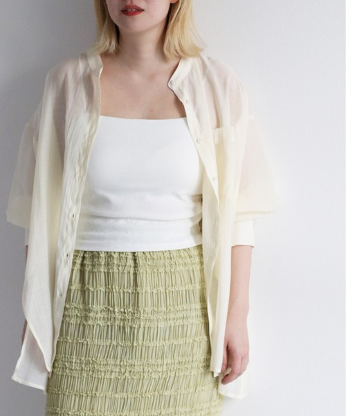 cepo（セポ）の「カップ付きバックオープンキャミソール（キャミソール・レディース・オフホワイト/ブラック/ベージュ・FREE）」の13枚目の写真