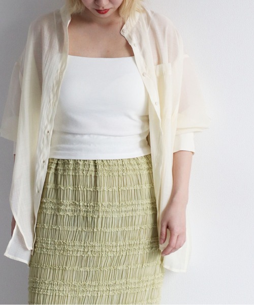 cepo（セポ）の「カップ付きバックオープンキャミソール（キャミソール・レディース・オフホワイト/ブラック/ベージュ・FREE）」の11枚目の写真