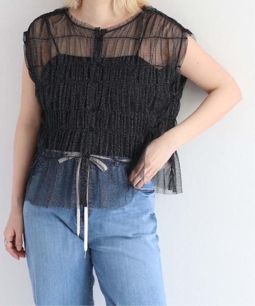 cepo（セポ）の「カップ付きバックオープンキャミソール（キャミソール・レディース・オフホワイト/ブラック/ベージュ・FREE）」の5枚目の写真