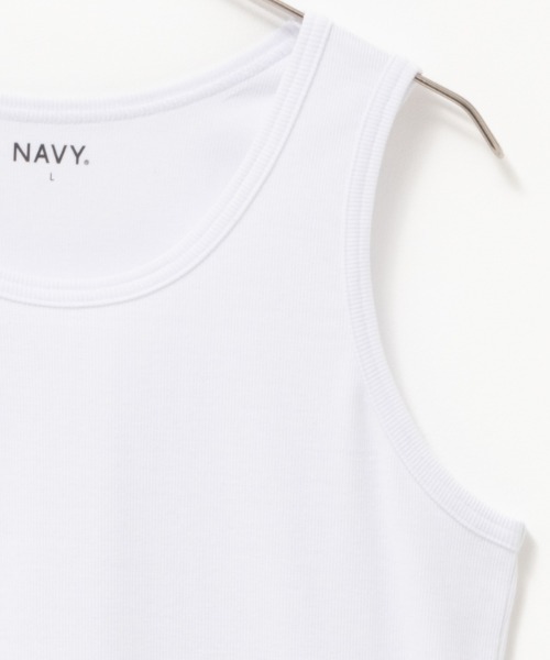 NAVY(ネイビー)の「着回しバツグン!抗菌防臭加工テレコタンクトップ(タンクトップ・メンズ・チャコールグレー/グレー/ブラック/ホワイト・XL/M/L/S/XXL)」の8枚目の写真