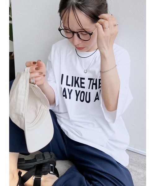 reca(レカ)の「ロゴプリントTシャツ(Tシャツ/カットソー・レディース・ブルー/ピンク/ホワイト・FREE)」の3枚目の写真