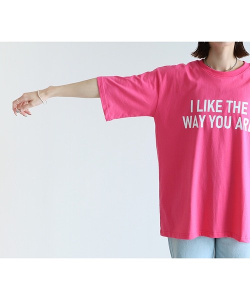 reca(レカ)の「ロゴプリントTシャツ(Tシャツ/カットソー・レディース・ブルー/ピンク/ホワイト・FREE)」の17枚目の写真