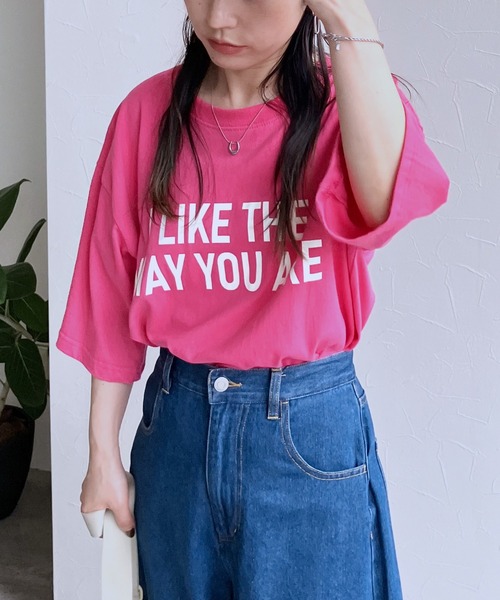 reca(レカ)の「ロゴプリントTシャツ(Tシャツ/カットソー・レディース・ブルー/ピンク/ホワイト・FREE)」の22枚目の写真