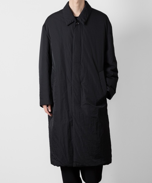 ATTACHMENT(アタッチメント)の「ナイロンタフタ パディングバルカラーコート / NY TAFFETA PADDING BALLCOLLAR COAT(ステンカラーコート・メンズ・ブラック・3/2/1)」の5枚目の写真