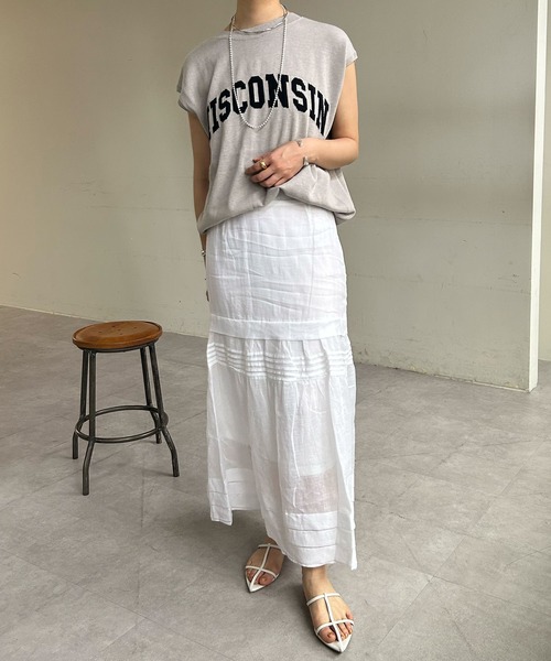 SHENERY（シーナリー）の「タックデザインシアースカート（スカート  