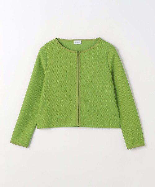green label relaxing（グリーンレーベルリラクシング）の「メッシュ ジップ カーディガン（カーディガン/ボレロ・レディース・ホワイト/ライム/ネイビー・FREE）」の20枚目の写真
