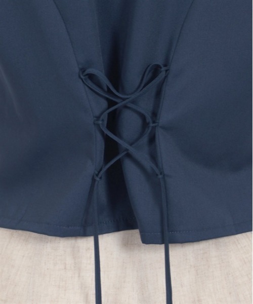 axes femme（アクシーズファム）の「チャイナ風ジャカード切替ベスト（ベスト・レディース・ネイビー/ホワイト/ブラック・FREE）」の22枚目の写真