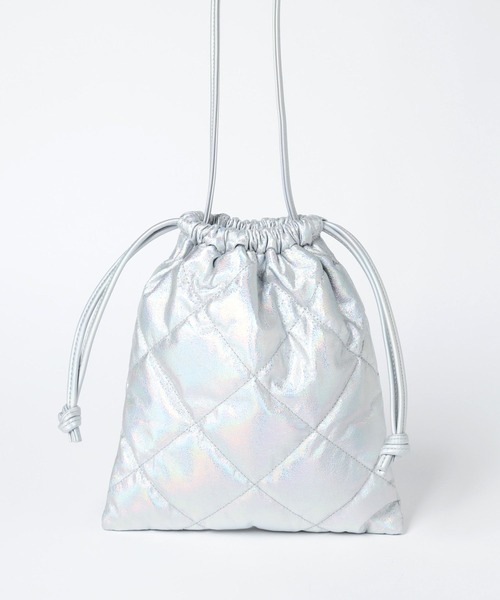 ALAND（エーランド）の「ALAND／メタリックキルトミニBAG（ショルダーバッグ・レディース・ピンク系その他/シルバー系その他・ONE SIZE）」の9枚目の写真