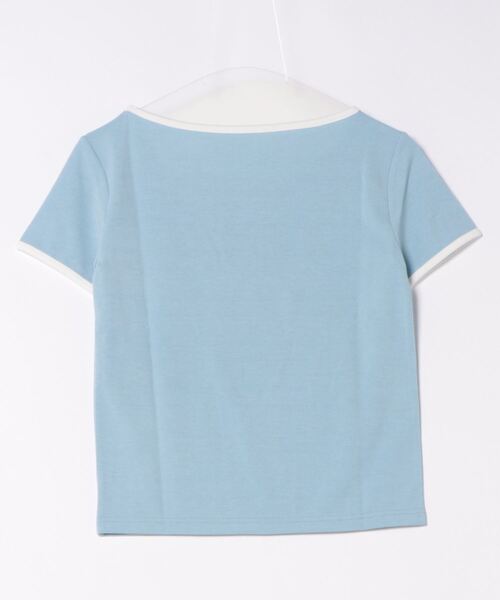 Uenui（ウニュイ）の「リンガー ローズ Tシャツ ワンポイント（Tシャツ/カットソー・レディース・ブルー/ブラック/ホワイト・FREE）」の19枚目の写真