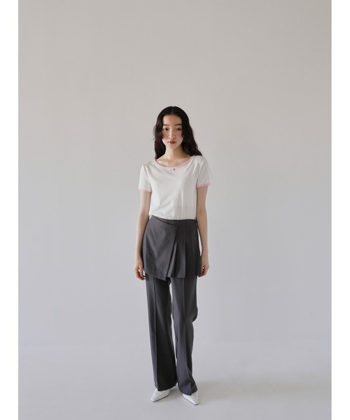 Uenui（ウニュイ）の「リンガー ローズ Tシャツ ワンポイント（Tシャツ/カットソー・レディース・ブルー/ブラック/ホワイト・FREE）」の6枚目の写真