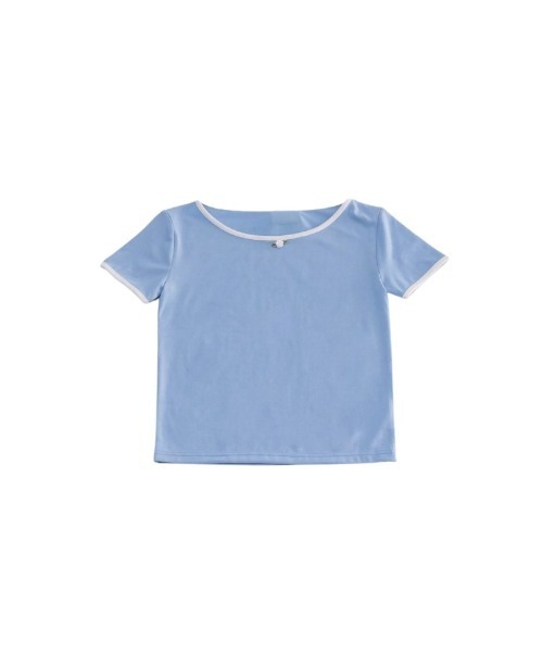 Uenui（ウニュイ）の「リンガー ローズ Tシャツ ワンポイント（Tシャツ/カットソー・レディース・ブルー/ブラック/ホワイト・FREE）」の17枚目の写真