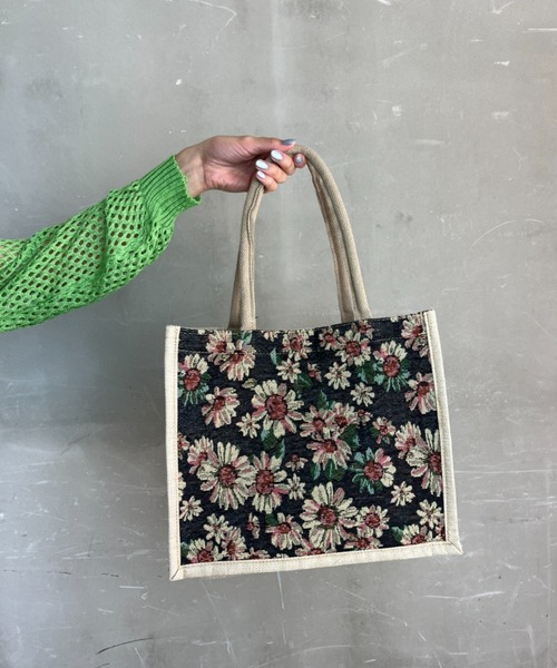 Loco Ocean（ロコオーシャン）の「【花柄】A4サイズ フラワー総柄 / サブバッグ トートバッグ（トートバッグ・レディース・B/A・ONE SIZE）」の10枚目の写真