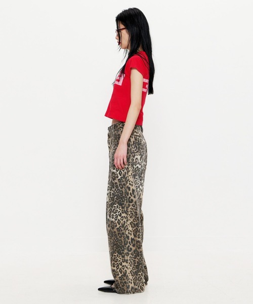 BEEDEN（ビーデン）の「LEOPARD PRINT WIDE STRAIGHT PANTS（その他パンツ・レディース・レオパード・MEDIUM/SMALL）」の22枚目の写真