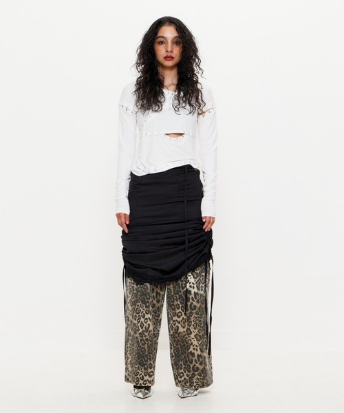 BEEDEN（ビーデン）の「LEOPARD PRINT WIDE STRAIGHT PANTS（その他パンツ・レディース・レオパード・MEDIUM/SMALL）」の18枚目の写真