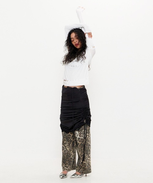 BEEDEN（ビーデン）の「LEOPARD PRINT WIDE STRAIGHT PANTS（その他パンツ・レディース・レオパード・MEDIUM/SMALL）」の19枚目の写真