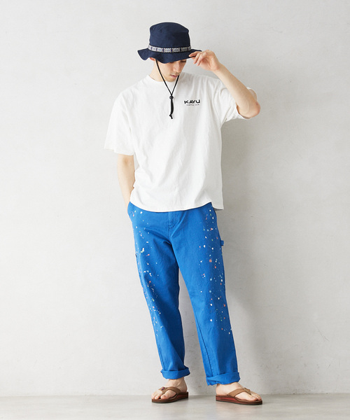 KAVU（カブー）の「KAVU / カブー 別注 Beach T-SH（Tシャツ/カットソー・メンズ・ブラック/ホワイト・MEDIUM/LARGE/X-LARGE）」の7枚目の写真