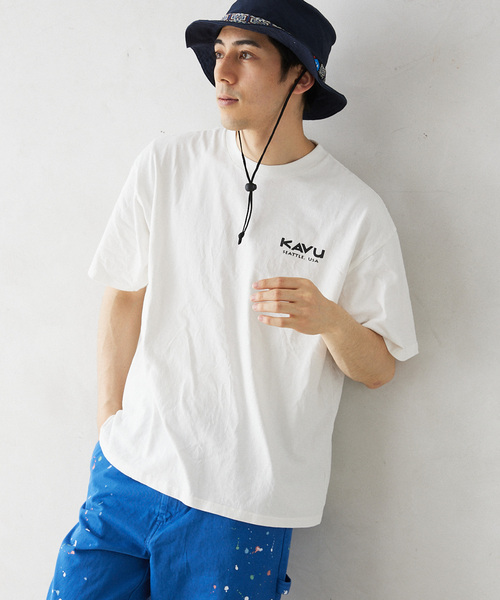 KAVU（カブー）の「KAVU / カブー 別注 Beach T-SH（Tシャツ/カットソー・メンズ・ブラック/ホワイト・MEDIUM/LARGE/X-LARGE）」の10枚目の写真
