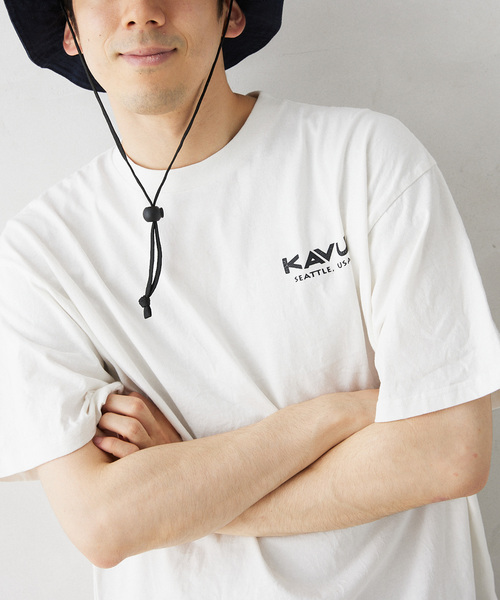 KAVU（カブー）の「KAVU / カブー 別注 Beach T-SH（Tシャツ/カットソー・メンズ・ブラック/ホワイト・MEDIUM/LARGE/X-LARGE）」の11枚目の写真