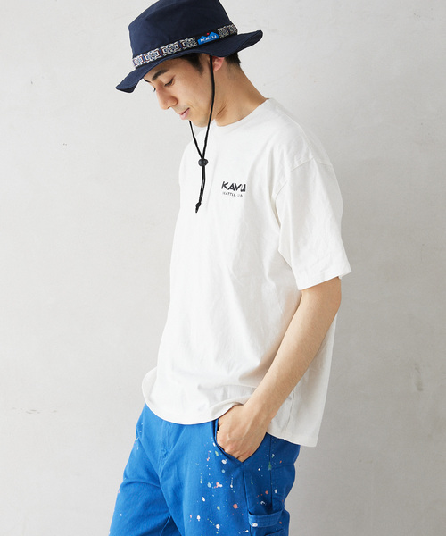 KAVU（カブー）の「KAVU / カブー 別注 Beach T-SH（Tシャツ/カットソー・メンズ・ブラック/ホワイト・MEDIUM/LARGE/X-LARGE）」の12枚目の写真