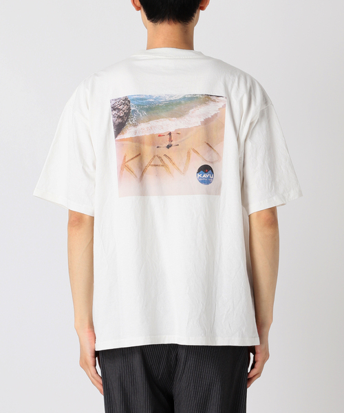 KAVU（カブー）の「KAVU / カブー 別注 Beach T-SH（Tシャツ/カットソー・メンズ・ブラック/ホワイト・MEDIUM/LARGE/X-LARGE）」の17枚目の写真
