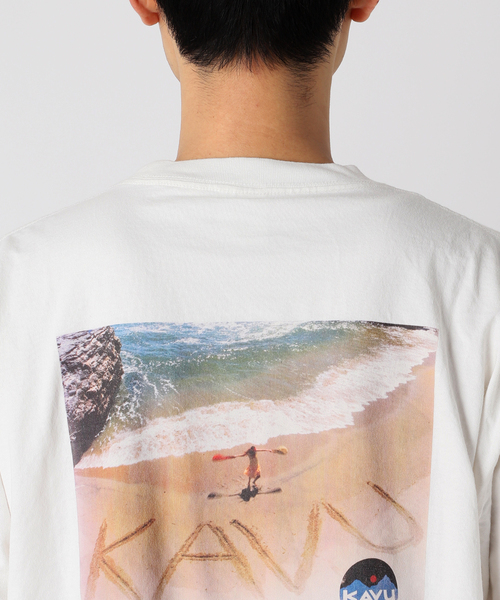 KAVU（カブー）の「KAVU / カブー 別注 Beach T-SH（Tシャツ/カットソー・メンズ・ブラック/ホワイト・MEDIUM/LARGE/X-LARGE）」の18枚目の写真