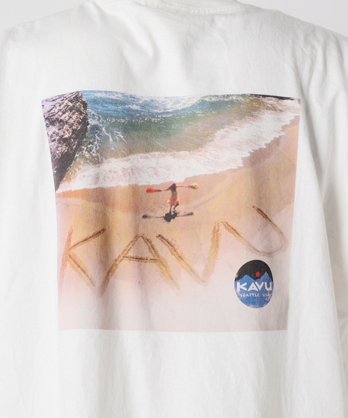 KAVU（カブー）の「KAVU / カブー 別注 Beach T-SH（Tシャツ/カットソー・メンズ・ブラック/ホワイト・MEDIUM/LARGE/X-LARGE）」の19枚目の写真