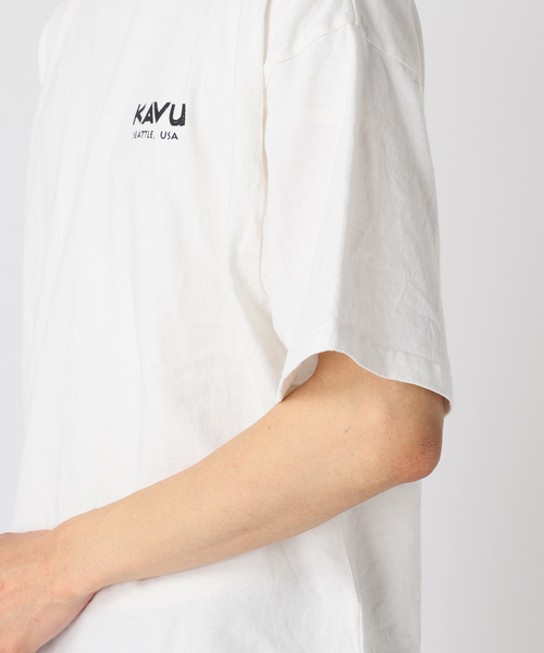 KAVU（カブー）の「KAVU / カブー 別注 Beach T-SH（Tシャツ/カットソー・メンズ・ブラック/ホワイト・MEDIUM/LARGE/X-LARGE）」の22枚目の写真