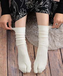 Mayree | 【float】ベーシック リブ クルー丈 2本指/足袋ソックス(ソックス/靴下)