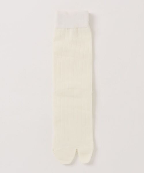 Mayree(メイリー)の「【float】ベーシック リブ クルー丈 2本指/足袋ソックス(ソックス/靴下・レディース・ブラック/グレー/チャコール/オフホワイト・FREE)」の14枚目の写真