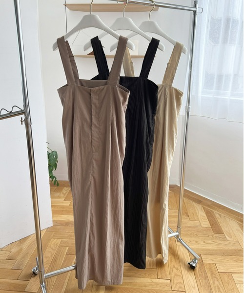 Olu.（オルドット）の「ハイウエストジャンパースカート（ジャンパースカート・レディース・チャコールグレー/カーキ/ベージュ・FREE）」の10枚目の写真