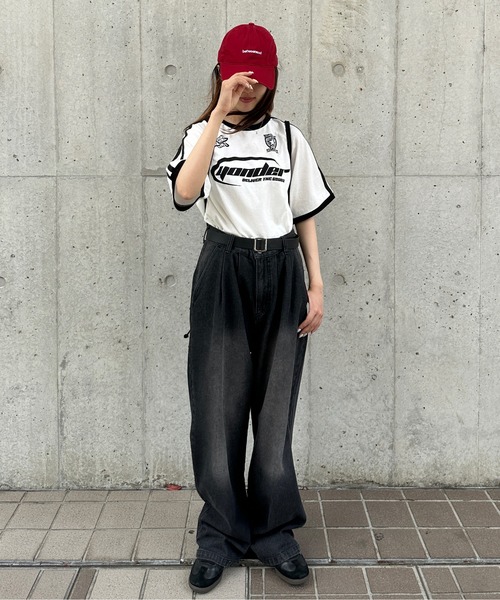 kutir(クティール)の「ラインリンガーゲームTシャツ(Tシャツ/カットソー・レディース・ブルー/ホワイト/ネイビー・FREE)」の7枚目の写真