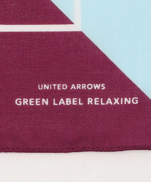 green label relaxing(グリーンレーベルリラクシング)の「GLR シーアイランド スイッチ ハンカチ(ハンカチ/ハンドタオル・メンズ・イエロー/ネイビー/ワインレッド・FREE)」の7枚目の写真