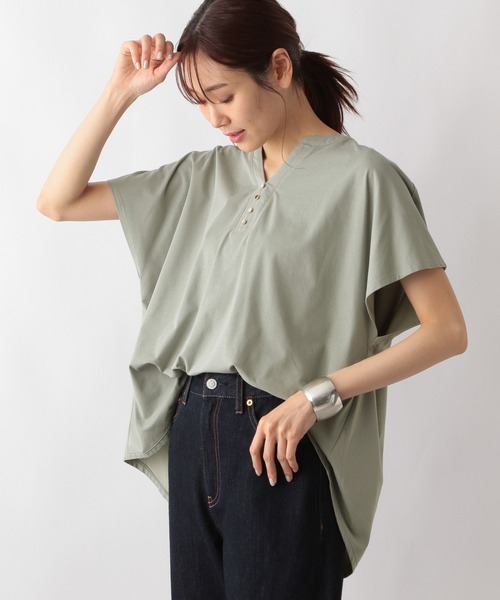 GLOBAL WORK（グローバルワーク）の「快適フレアスキッパーT/992264（Tシャツ/カットソー・レディース・ブラック/アッシュブラウン/ミント/ライトグレー・MEDIUM/LARGE）」の4枚目の写真