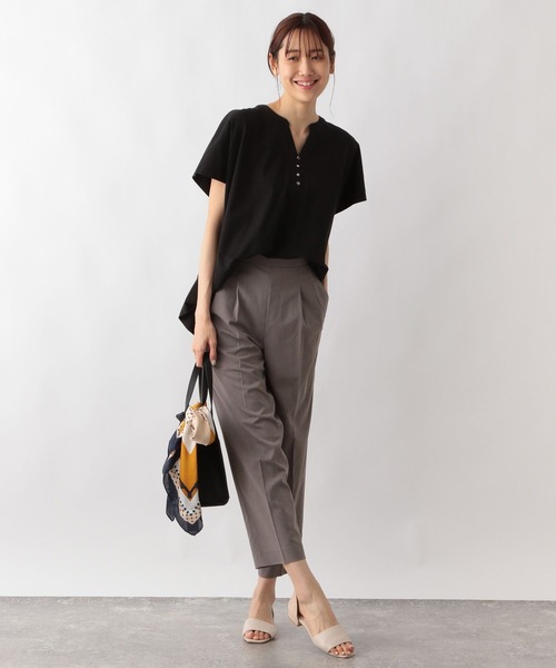 GLOBAL WORK（グローバルワーク）の「快適フレアスキッパーT/992264（Tシャツ/カットソー・レディース・ブラック/アッシュブラウン/ミント/ライトグレー・MEDIUM/LARGE）」の5枚目の写真