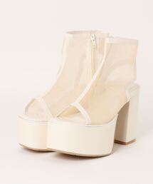 clear | 厚底メッシュブーツサンダル≪2024SS新作≫(サンダル)