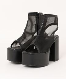 clear | 厚底メッシュブーツサンダル≪2024SS新作≫(サンダル)