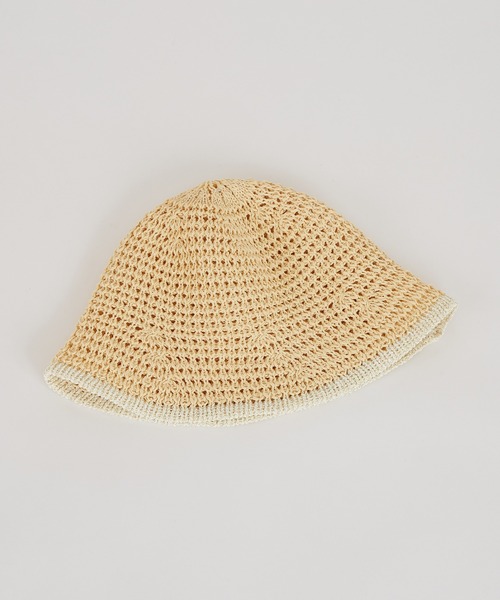 improves（インプローブス）の「ポリエステル素材 クロシェハット（ハット・メンズ・ホワイト/ベージュ/ブラック/アイボリー・FREE）」の10枚目の写真