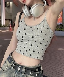 スター柄キャミソール