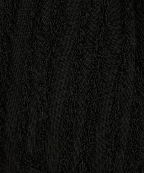 abahouse mavie(アバハウスマヴィ)の「【セットアップ対応】フリンジニットジレ/ベスト/冬服(ベスト・レディース・ブラック/ブルー・フリー)」の10枚目の写真