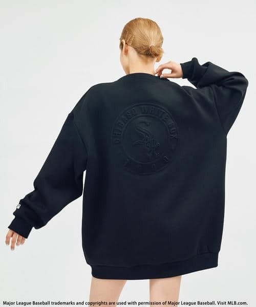 BACK TO THE FIELD(バック トゥー ザ フィールド)の「【MLB】エンボスビッグロゴワンピース(ワンピース・レディース・ブラック/ブルー/グレー・FREE)」の1枚目の写真