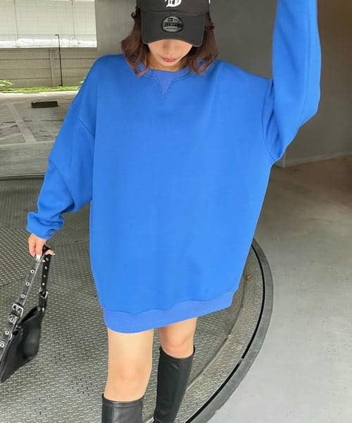 BACK TO THE FIELD(バック トゥー ザ フィールド)の「【MLB】エンボスビッグロゴワンピース(ワンピース・レディース・ブラック/ブルー/グレー・FREE)」の4枚目の写真