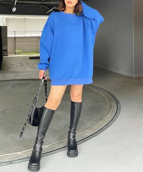 BACK TO THE FIELD(バック トゥー ザ フィールド)の「【MLB】エンボスビッグロゴワンピース(ワンピース・レディース・ブラック/ブルー/グレー・FREE)」の6枚目の写真