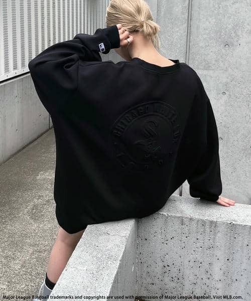 BACK TO THE FIELD(バック トゥー ザ フィールド)の「【MLB】エンボスビッグロゴワンピース(ワンピース・レディース・ブラック/ブルー/グレー・FREE)」の12枚目の写真